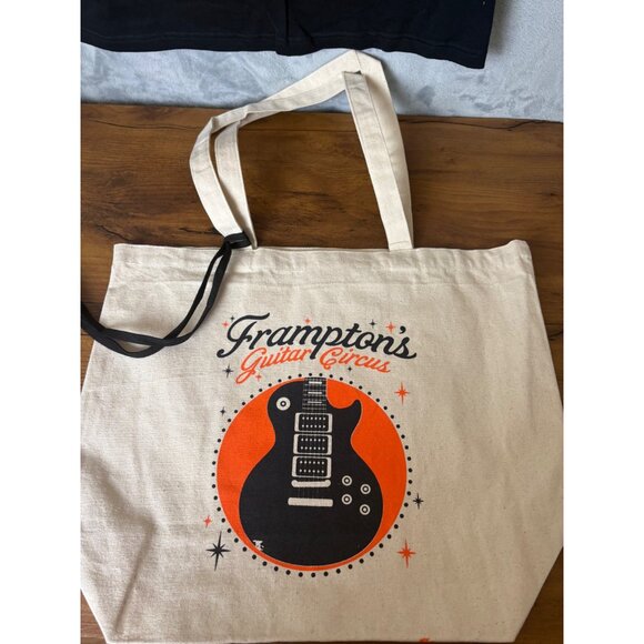NEW Frampton's Guitar Circus T-Shirt & Canvas Tote Bag Set w/ VIP Lanyard Tour - Picture 2 of 10